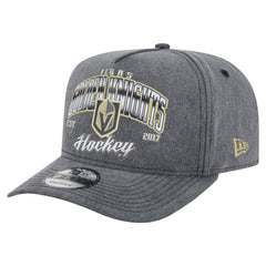 Vegas Golden Knights New Era Throwback Washed A-Frame Pre-Curved 9FIFTY Snapback Hat - Charcoal | US 201912309