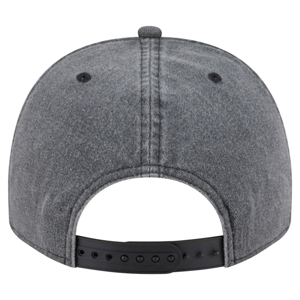 Boston Bruins New Era Throwback Washed A-Frame Pre-Curved 9FIFTY Snapback Hat - Charcoal | US 201912310