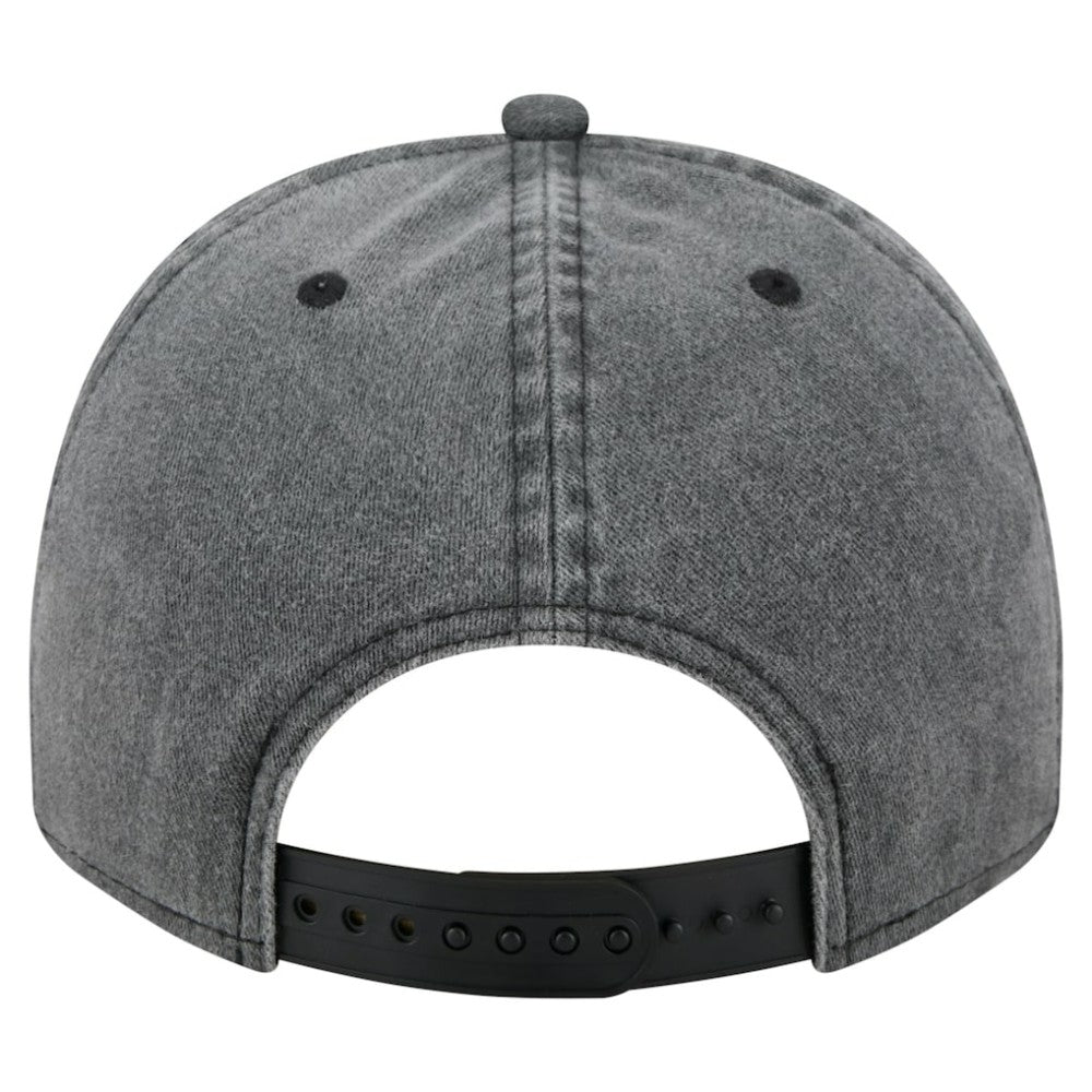 Carolina Hurricanes New Era Throwback Washed A-Frame Pre-Curved 9FIFTY Snapback Hat - Charcoal | US 201912312
