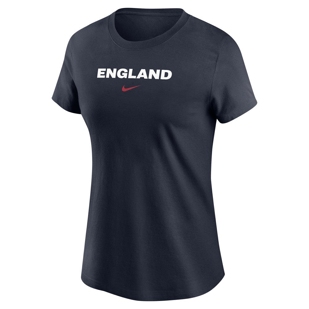 England National Team Women's Wordmark T-Shirt Navy - Nike cheap