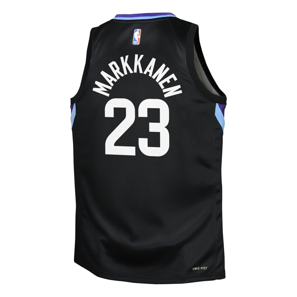 Lauri Markkanen Utah Jazz Jordan Brand Youth Swingman Jersey Statement Edition Black