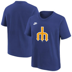 Seattle Mariners Nike Youth Team Logo T-Shirt - Royal T-shirts
