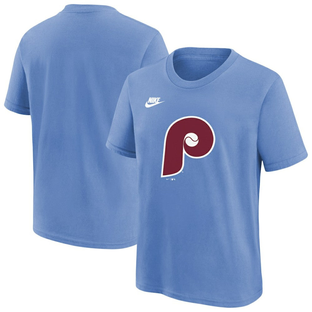 Philadelphia Phillies Nike Youth Cooperstown Collection Team Logo T-Shirt - Light Blue T-shirts