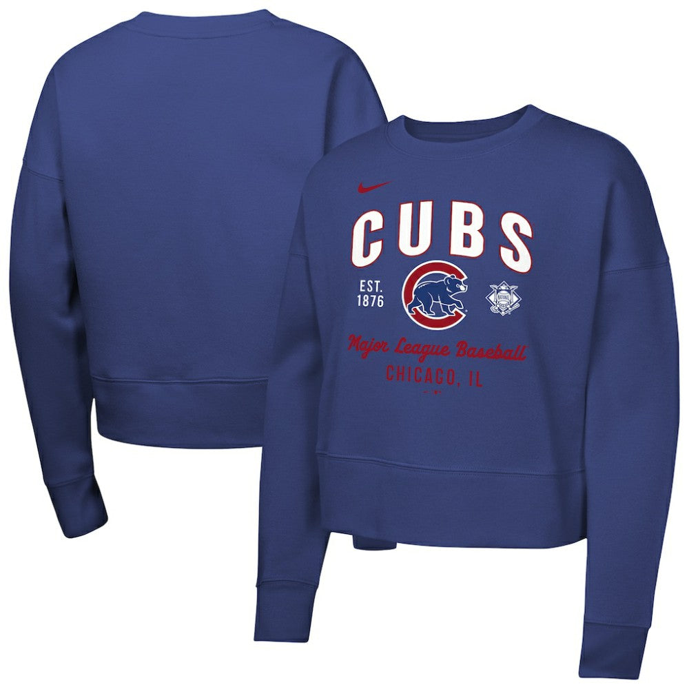 Chicago Cubs Nike Girls Youth Fleece Sweatshirt - Royal Sweatshirts