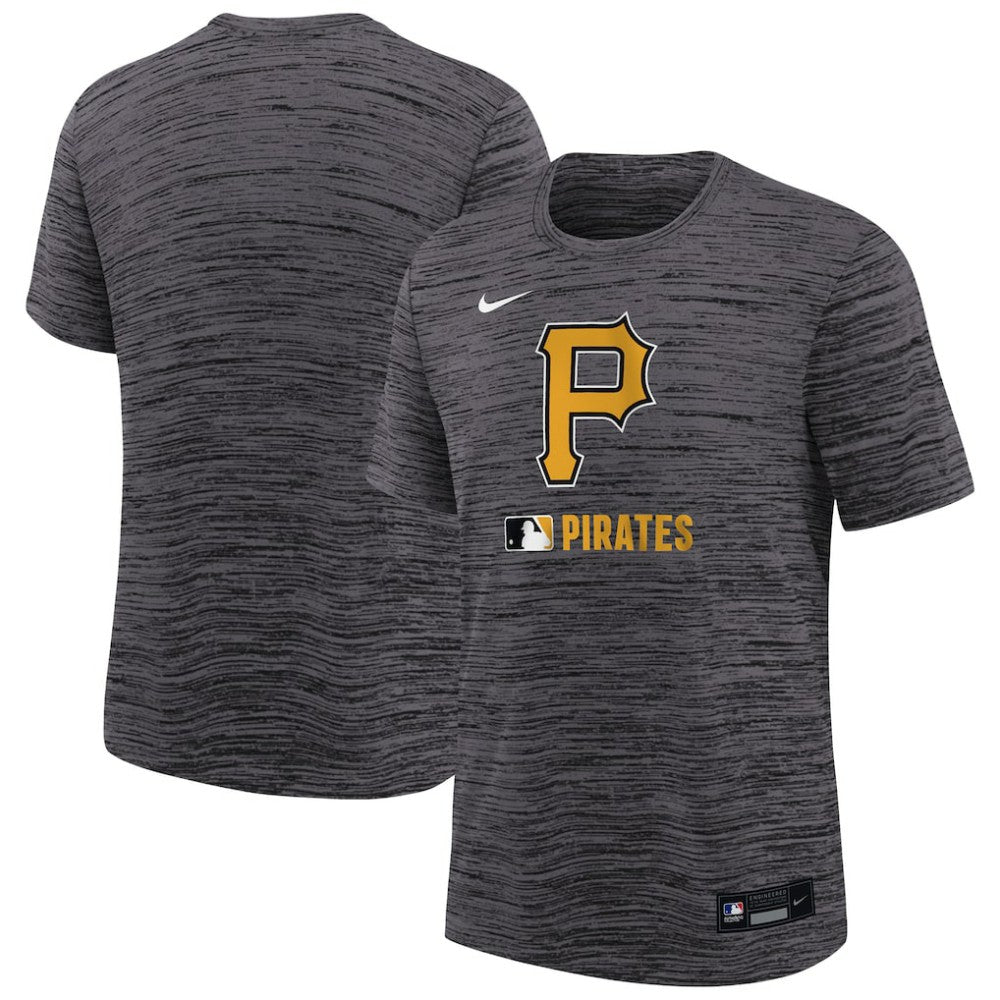 Pittsburgh Pirates Nike Youth Authentic Collection Velocity Performance T-Shirt - Black T-shirts