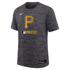 Pittsburgh Pirates Nike Youth Authentic Collection Velocity Performance T-Shirt - Black T-shirts