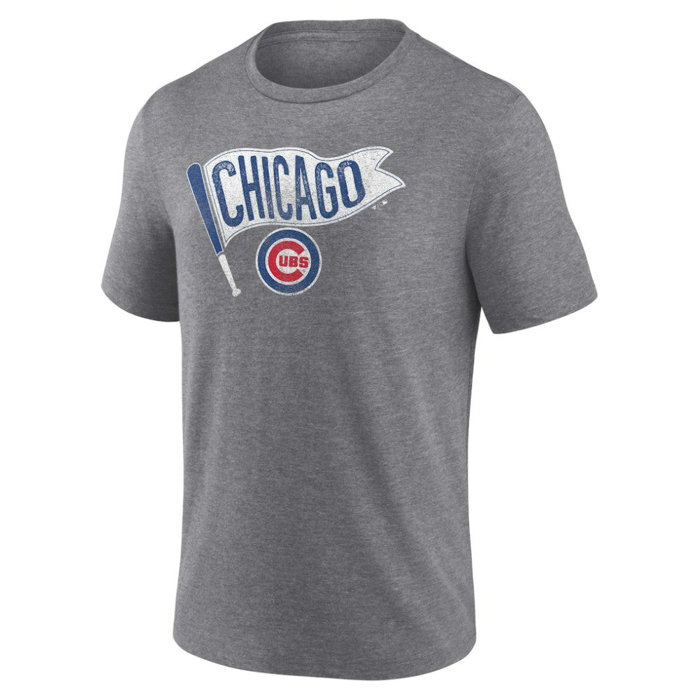 Chicago Cubs Hometown Collection Those Cubbies Tri-Blend T-Shirt - Heather Gray T-shirts