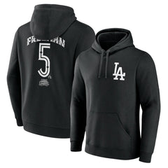 Freddie Freeman Los Angeles Dodgers Mister Cartoon Name & Number Pullover Hoodie - Black Hoodies