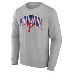 Philadelphia Phillies Arch Pullover Sweatshirt - Gray Pullover