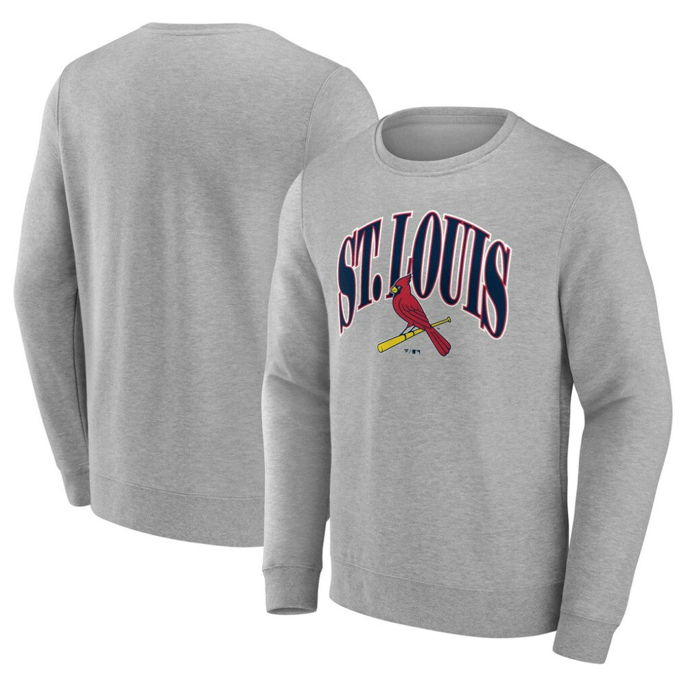 St. Louis Cardinals Arch Pullover Sweatshirt - Gray Pullover