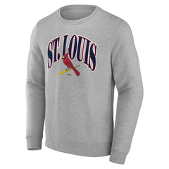 St. Louis Cardinals Arch Pullover Sweatshirt - Gray Pullover