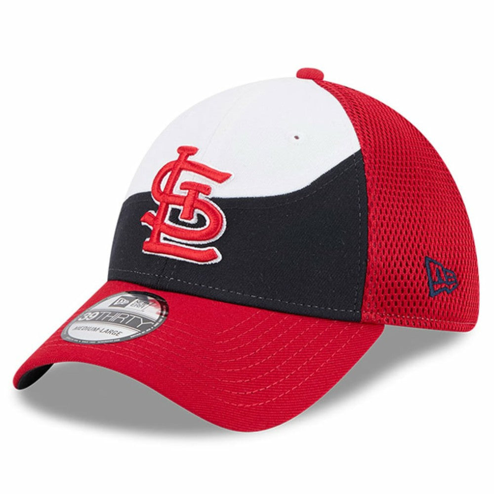 St. Louis Cardinals New Era 2025 Spring Training 39THIRTY Flex Hat - Navy/Red Hats