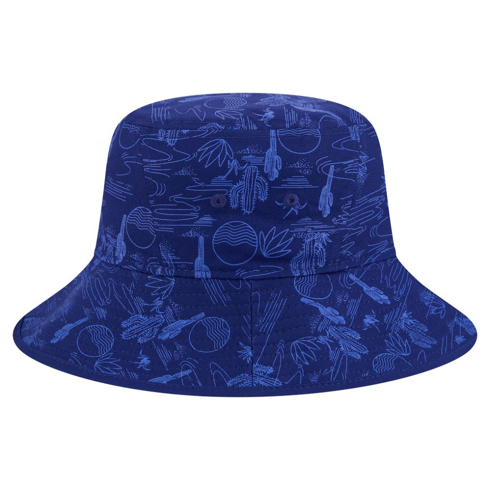 Texas Rangers New Era 2025 Spring Training All Over Print Bucket Hat - Dark Blue Hats