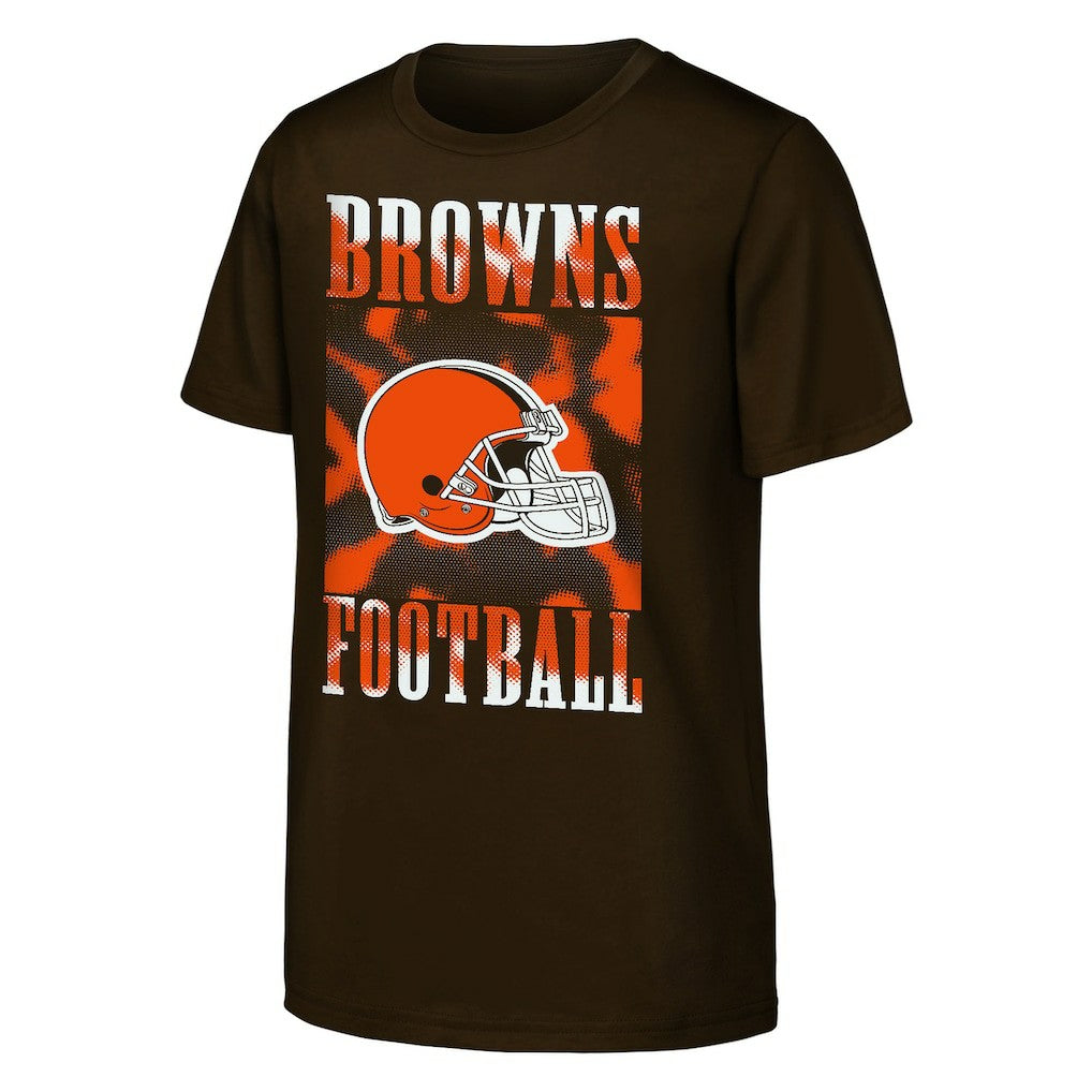 Cleveland Browns Youth Garage Hero T-Shirt - Brown T-shirts