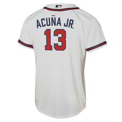 Ronald Acuna Jr. Atlanta Braves Nike Youth Home Replica Player Jersey - White Jerseys