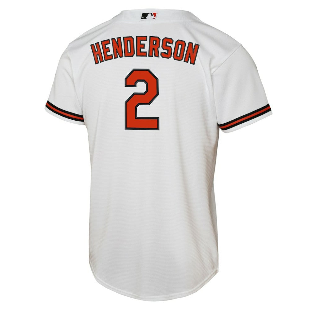 Gunnar Henderson Baltimore Orioles Nike Youth Home Replica Player Jersey - White Jerseys