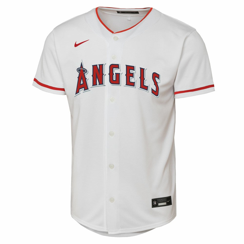 Mike Trout Los Angeles Angels Nike Youth Home Replica Player Jersey - White Jerseys