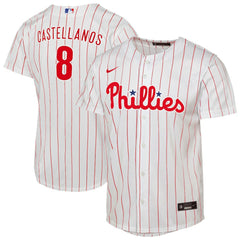 Nick Castellanos Philadelphia Phillies Nike Youth Home Replica Player Jersey - White Jerseys