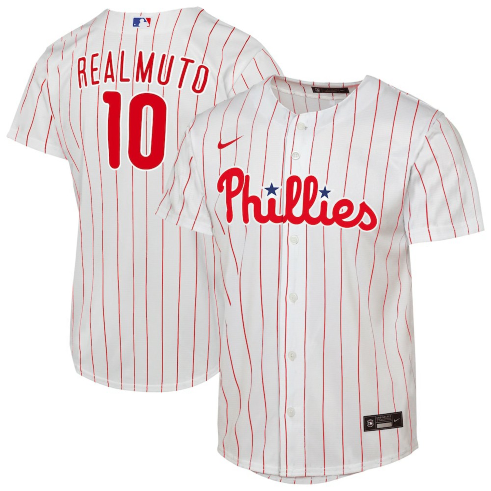 J.T. Realmuto Philadelphia Phillies Nike Youth Home Replica Player Jersey - White Jerseys