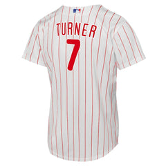 Trea Turner Philadelphia Phillies Nike Youth Home Replica Player Jersey - White Jerseys