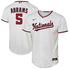 CJ Abrams Washington Nationals Nike Youth Home Replica Player Jersey - White Jerseys
