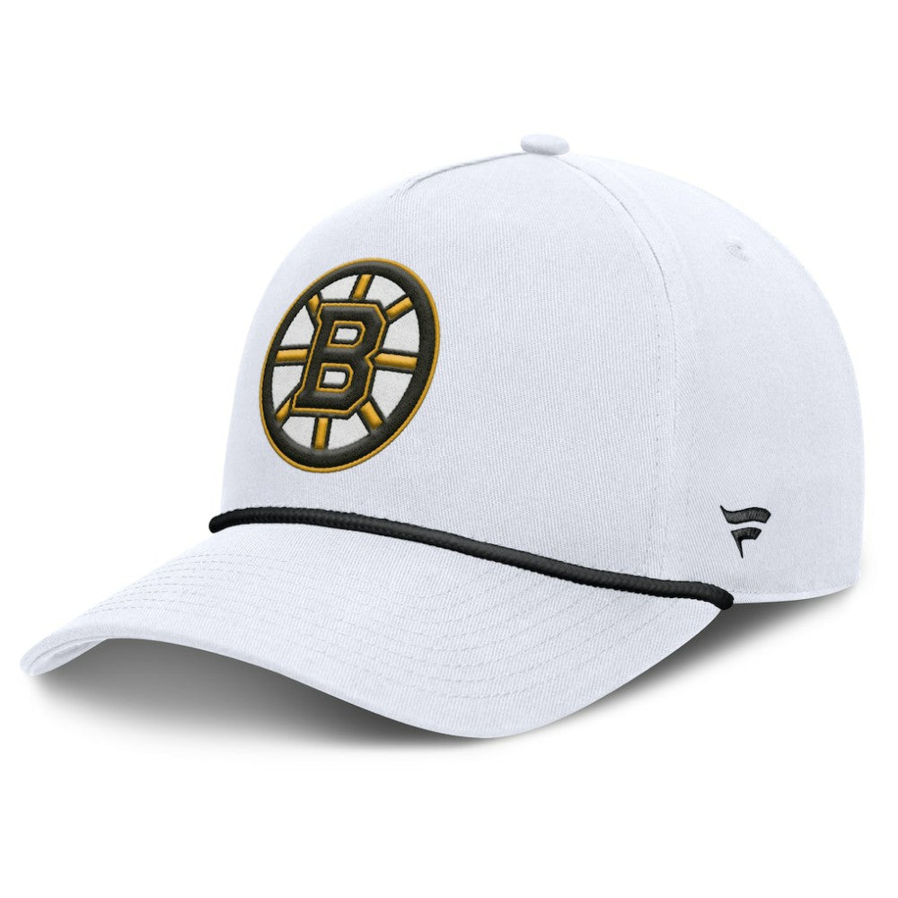 Boston Bruins Fanatics Rope A-Frame Adjustable Hat - White | US 201922902