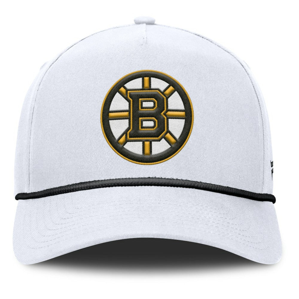Boston Bruins Fanatics Rope A-Frame Adjustable Hat - White | US 201922902