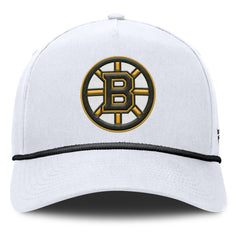 Boston Bruins Fanatics Rope A-Frame Adjustable Hat - White | US 201922902