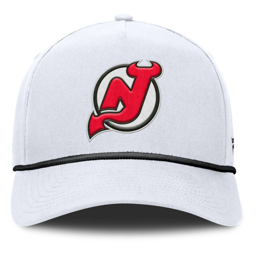 New Jersey Devils Fanatics Rope A-Frame Adjustable Hat - White | US 201922904