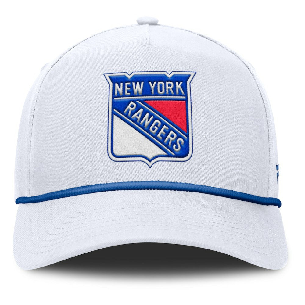 New York Rangers Fanatics Rope A-Frame Adjustable Hat - White | US 201922906