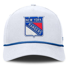 New York Rangers Fanatics Rope A-Frame Adjustable Hat - White | US 201922906