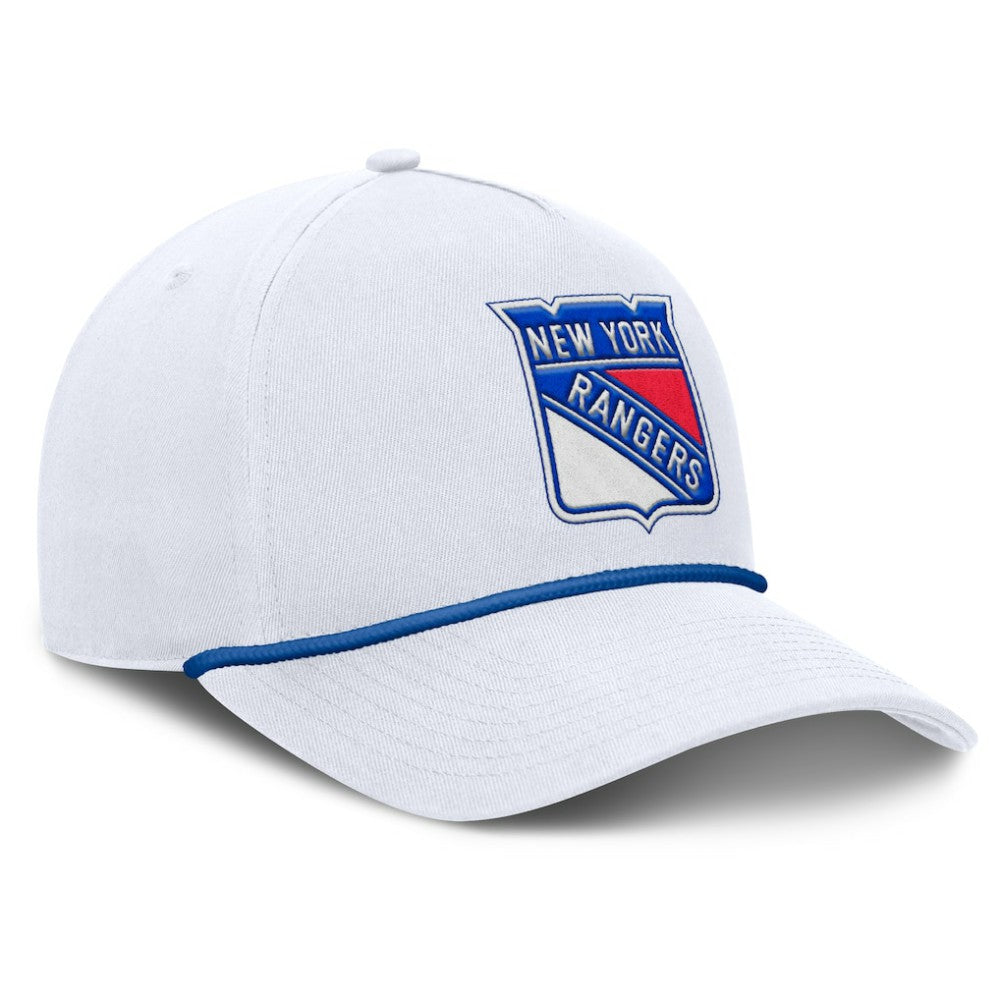 New York Rangers Fanatics Rope A-Frame Adjustable Hat - White | US 201922906