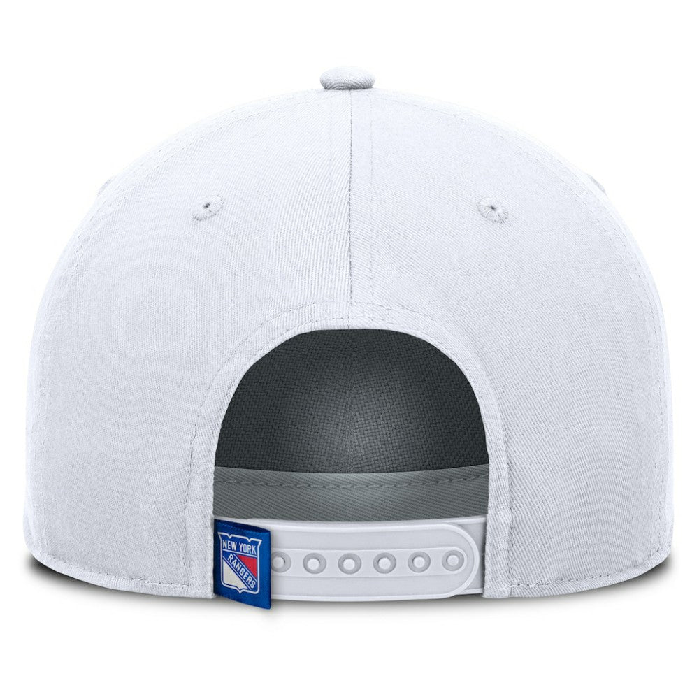 New York Rangers Fanatics Rope A-Frame Adjustable Hat - White | US 201922906