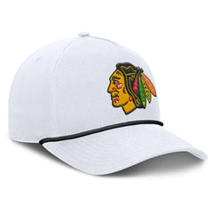 Chicago Blackhawks Fanatics Rope A-Frame Adjustable Hat - White | US 201922911