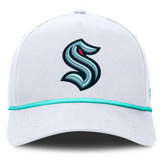 Seattle Kraken Fanatics Rope A-Frame Adjustable Hat - White | US 201922921