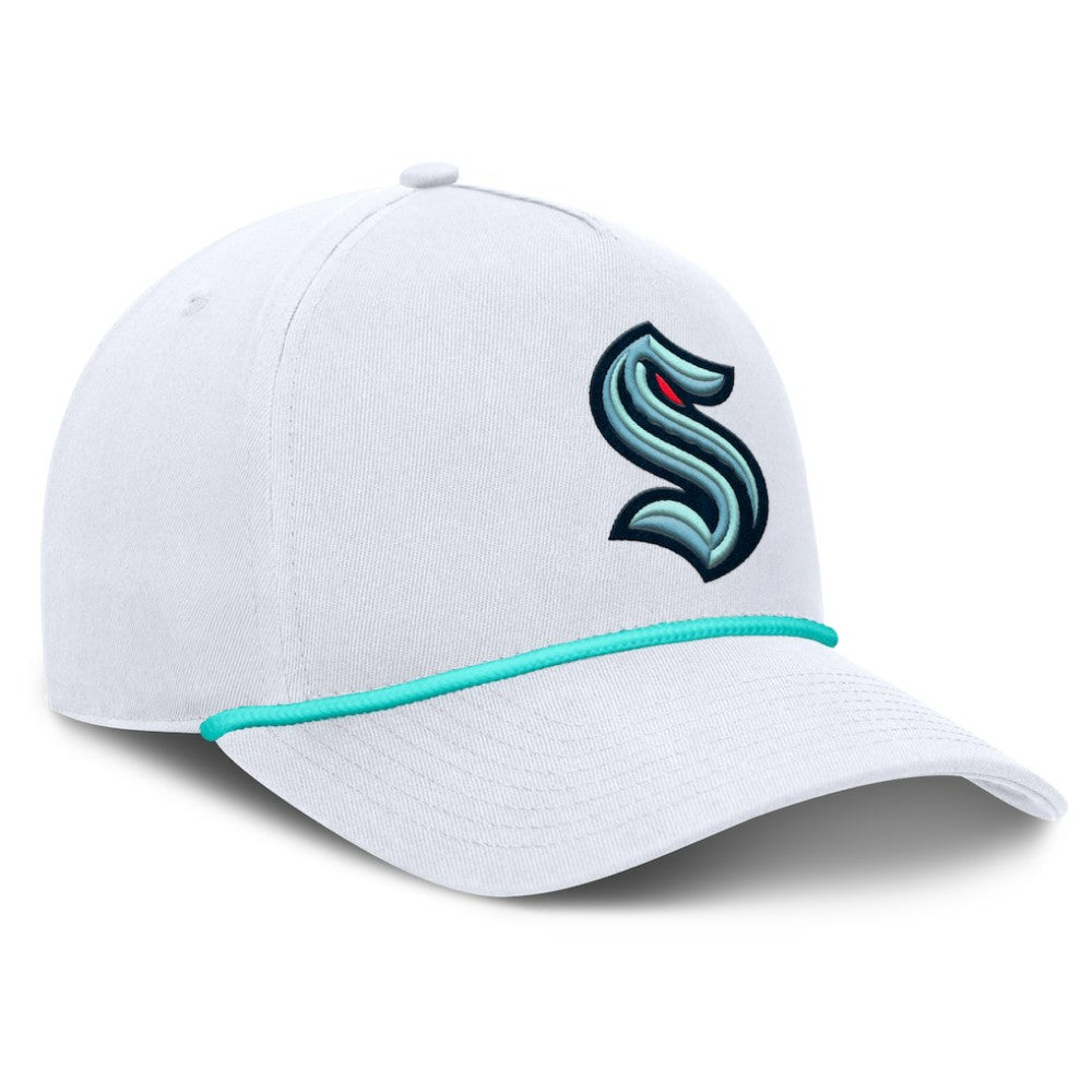 Seattle Kraken Fanatics Rope A-Frame Adjustable Hat - White | US 201922921