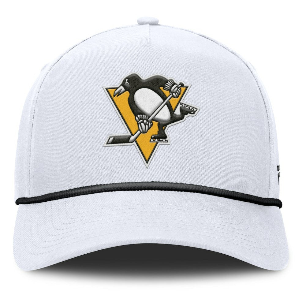 Pittsburgh Penguins Fanatics Rope A-Frame Adjustable Hat - White | US 201922924