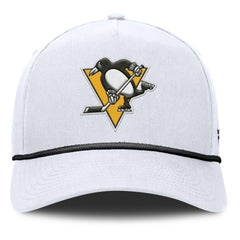 Pittsburgh Penguins Fanatics Rope A-Frame Adjustable Hat - White | US 201922924