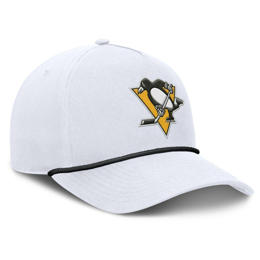 Pittsburgh Penguins Fanatics Rope A-Frame Adjustable Hat - White | US 201922924