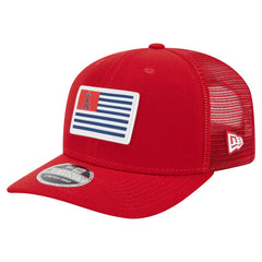 Los Angeles Angels New Era Flag 9SEVENTY Stretch-Snap Hat - Red Hats