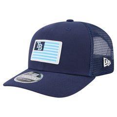 Tampa Bay Rays New Era Flag 9SEVENTY Stretch-Snap Hat - Navy Hats
