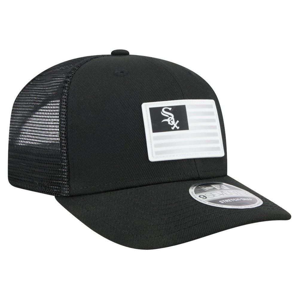 Chicago White Sox New Era Flag 9SEVENTY Stretch-Snap Hat - Black Hats