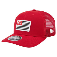 Cincinnati Reds New Era Flag 9SEVENTY Stretch-Snap Hat - Red Hats