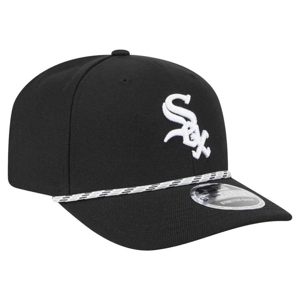 Chicago White Sox New Era Multi-Rope 9SEVENTY Stretch-Snap Hat - Black Hats