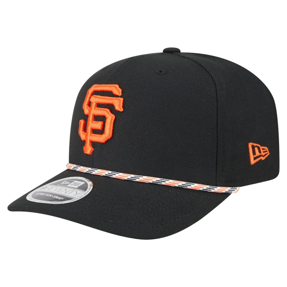San Francisco Giants New Era Multi-Rope 9SEVENTY Stretch-Snap Hat - Black Hats