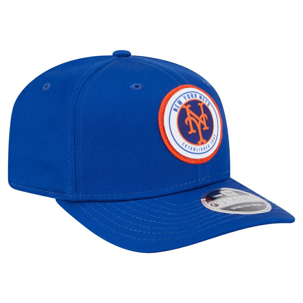 New York Mets New Era Circle Patch 9SEVENTY Stretch-Snap Hat - Royal Hats