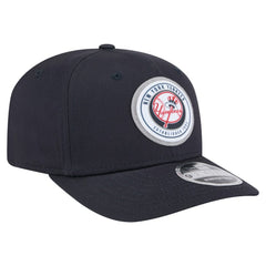 New York Yankees New Era Circle Patch 9SEVENTY Stretch-Snap Hat - Navy Hats