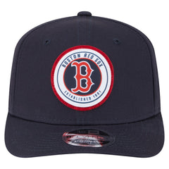 Boston Red Sox New Era Circle Patch 9SEVENTY Stretch-Snap Hat - Navy Hats