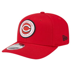 Cincinnati Reds New Era Circle Patch 9SEVENTY Stretch-Snap Hat - Red Hats