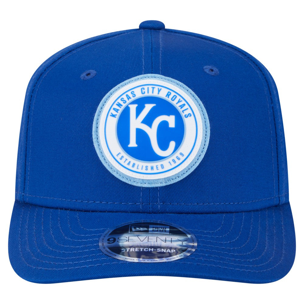Kansas City Royals New Era Circle Patch 9SEVENTY Stretch-Snap Hat - Royal Hats